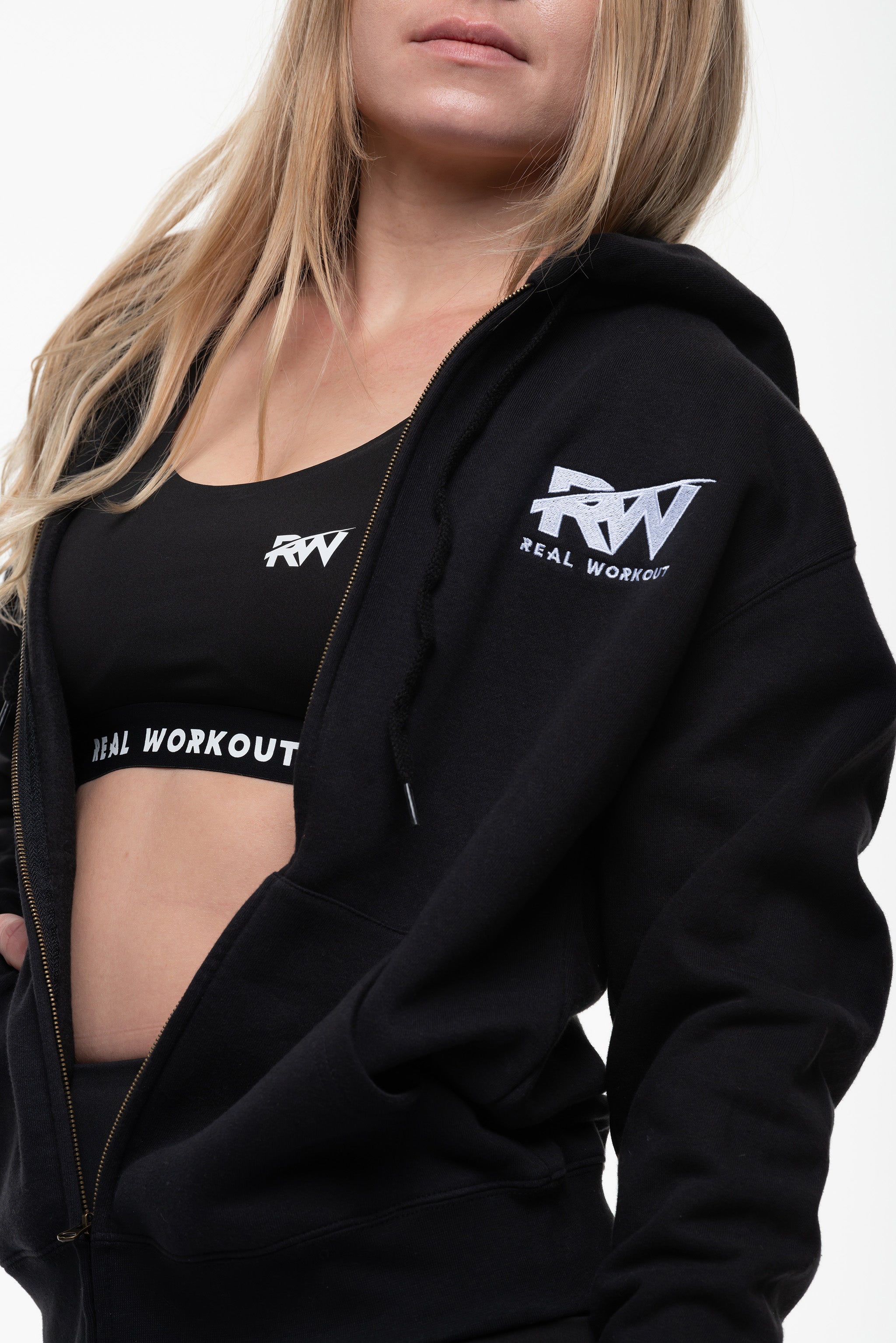 Veste à capuche Femme Real Workout