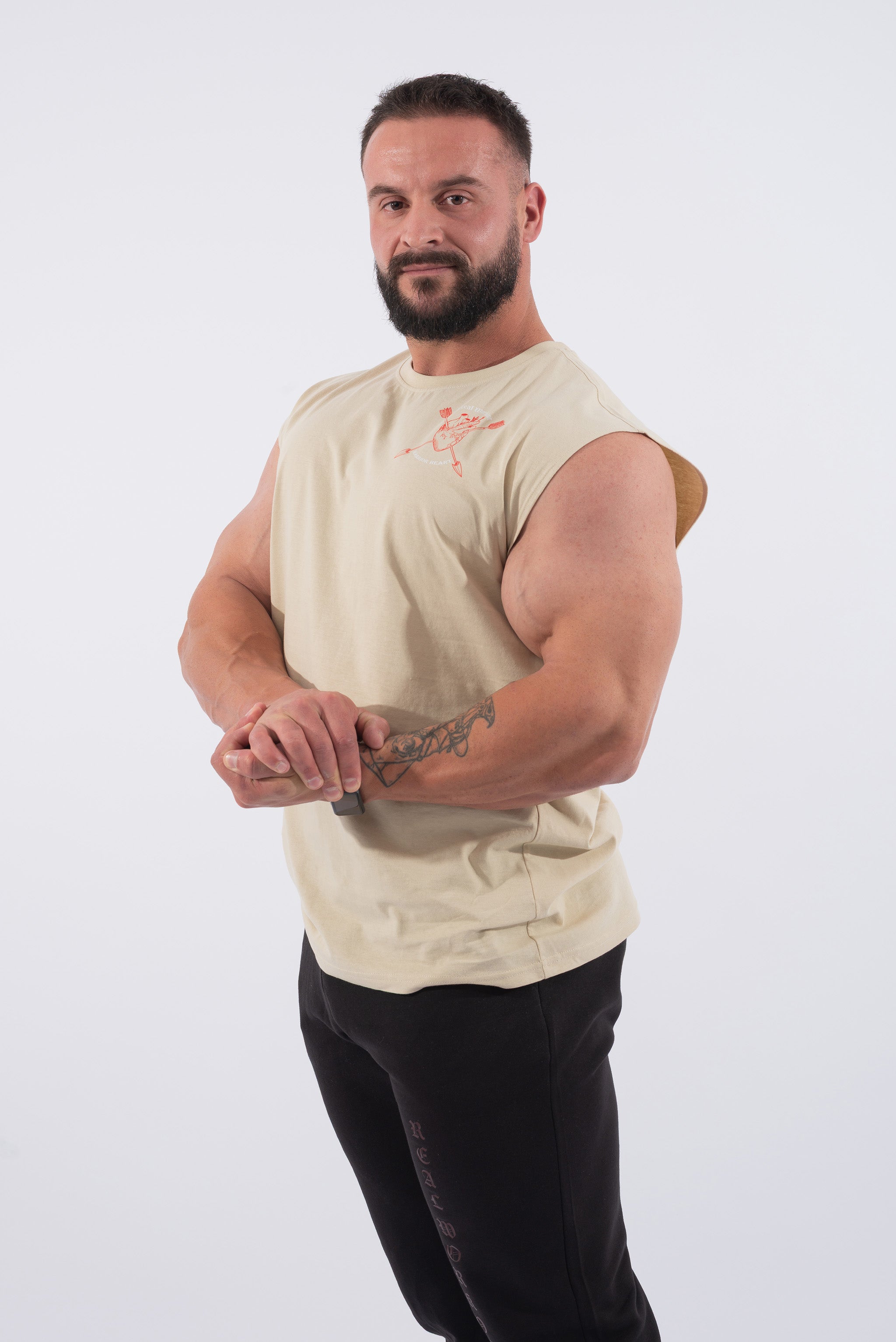 Débardeur Oversized Homme Coeur de Guerrier