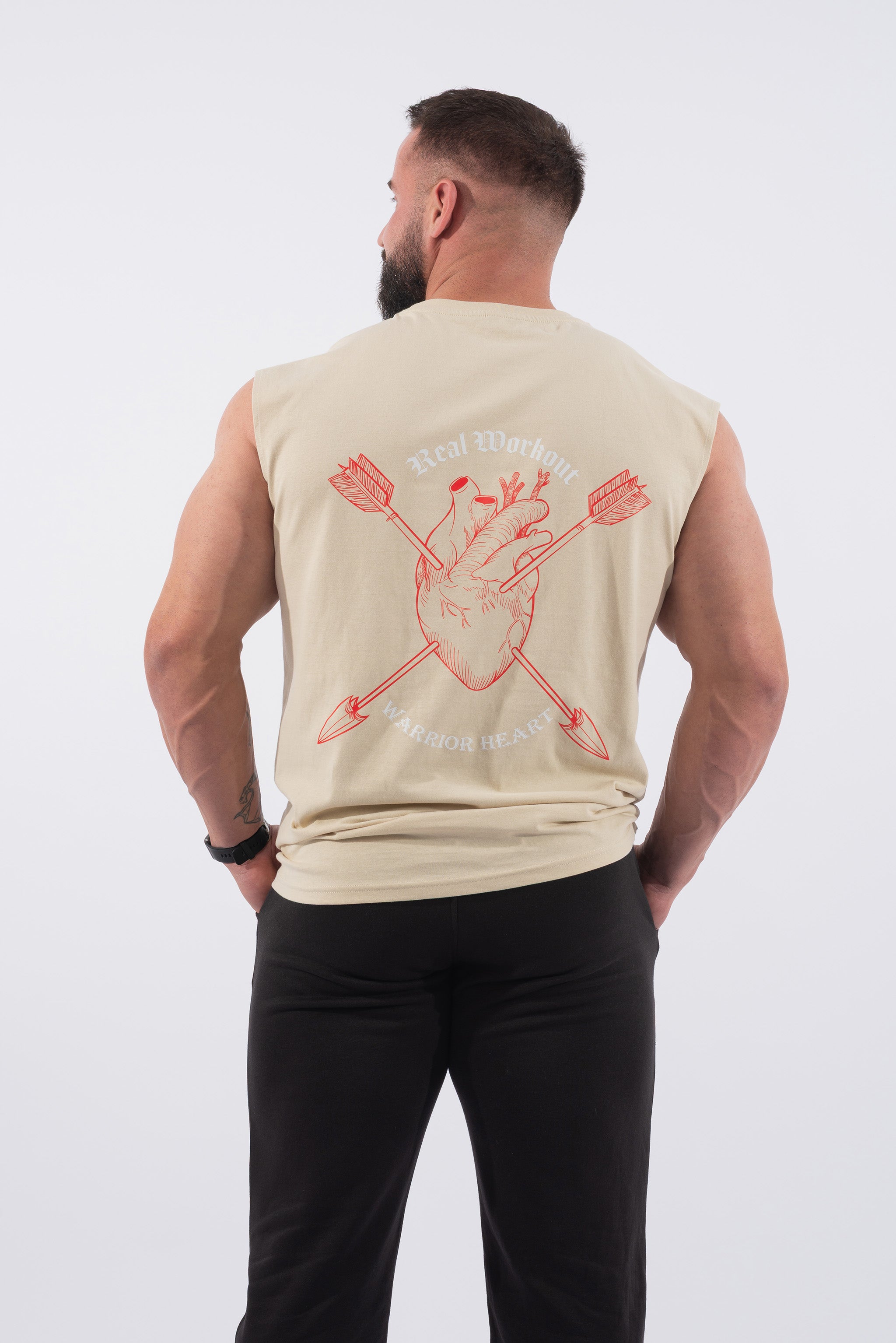 Débardeur Oversized Homme Coeur de Guerrier